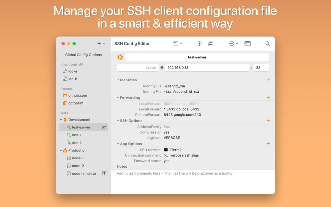 SSH Config Editor for Mac v2.6.4 SSH配置文件管理器 破解下载-1