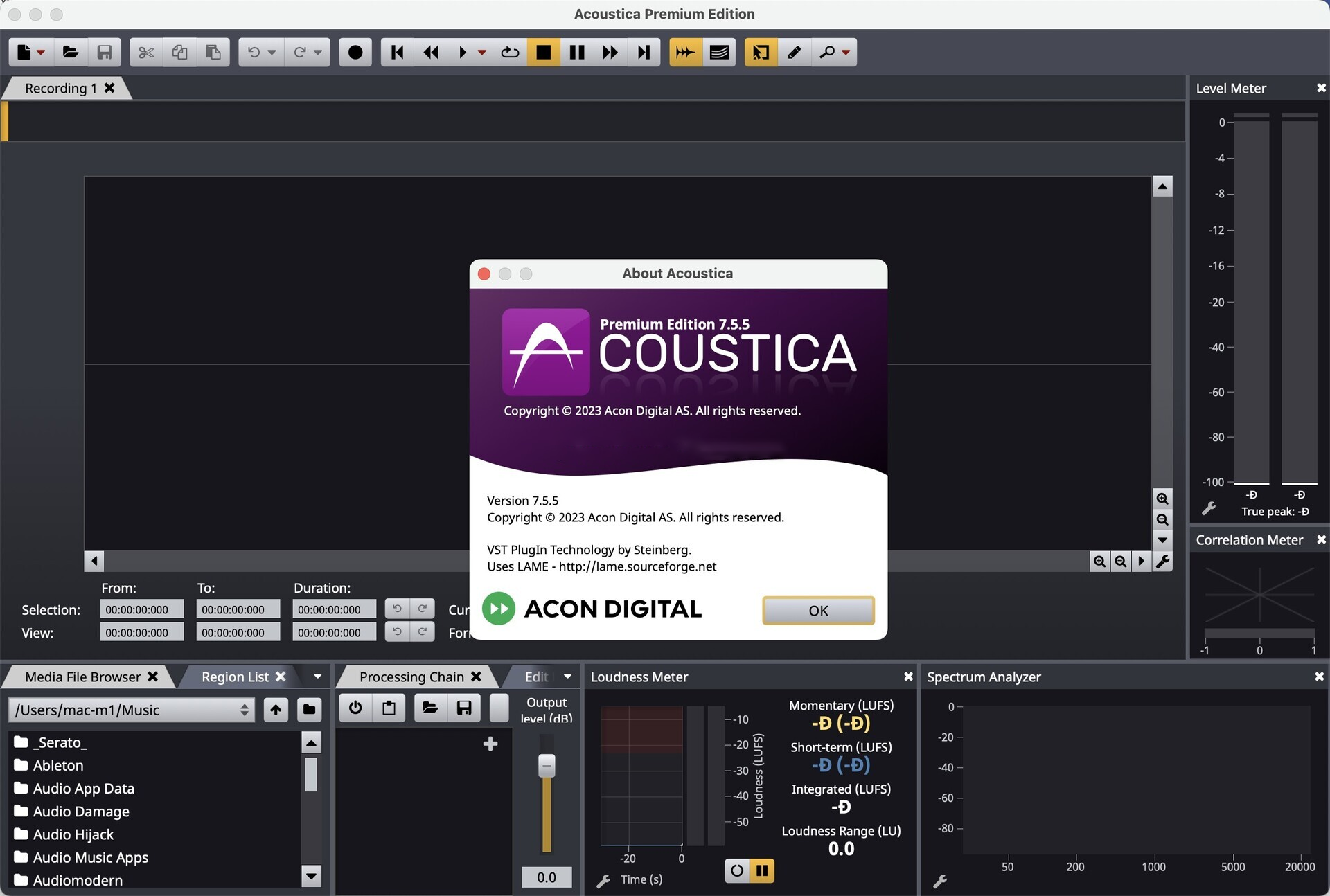 Acon Digital Acoustica Premium Edition for Mac v7.5.5 mac数字音频编辑器 免激活下载-1