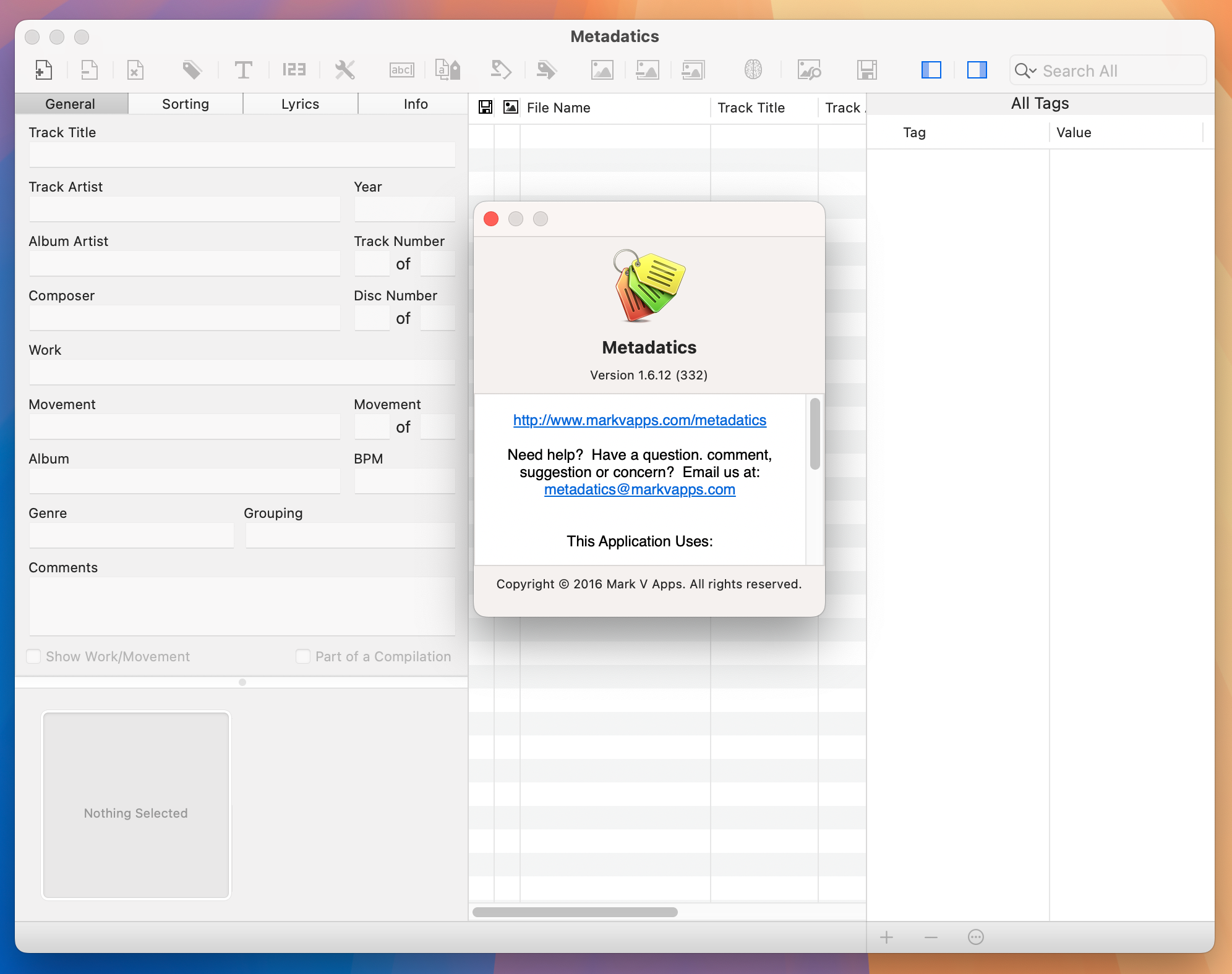 Metadatics for Mac v1.6.12 音频元数据编辑器 免激活下载-1
