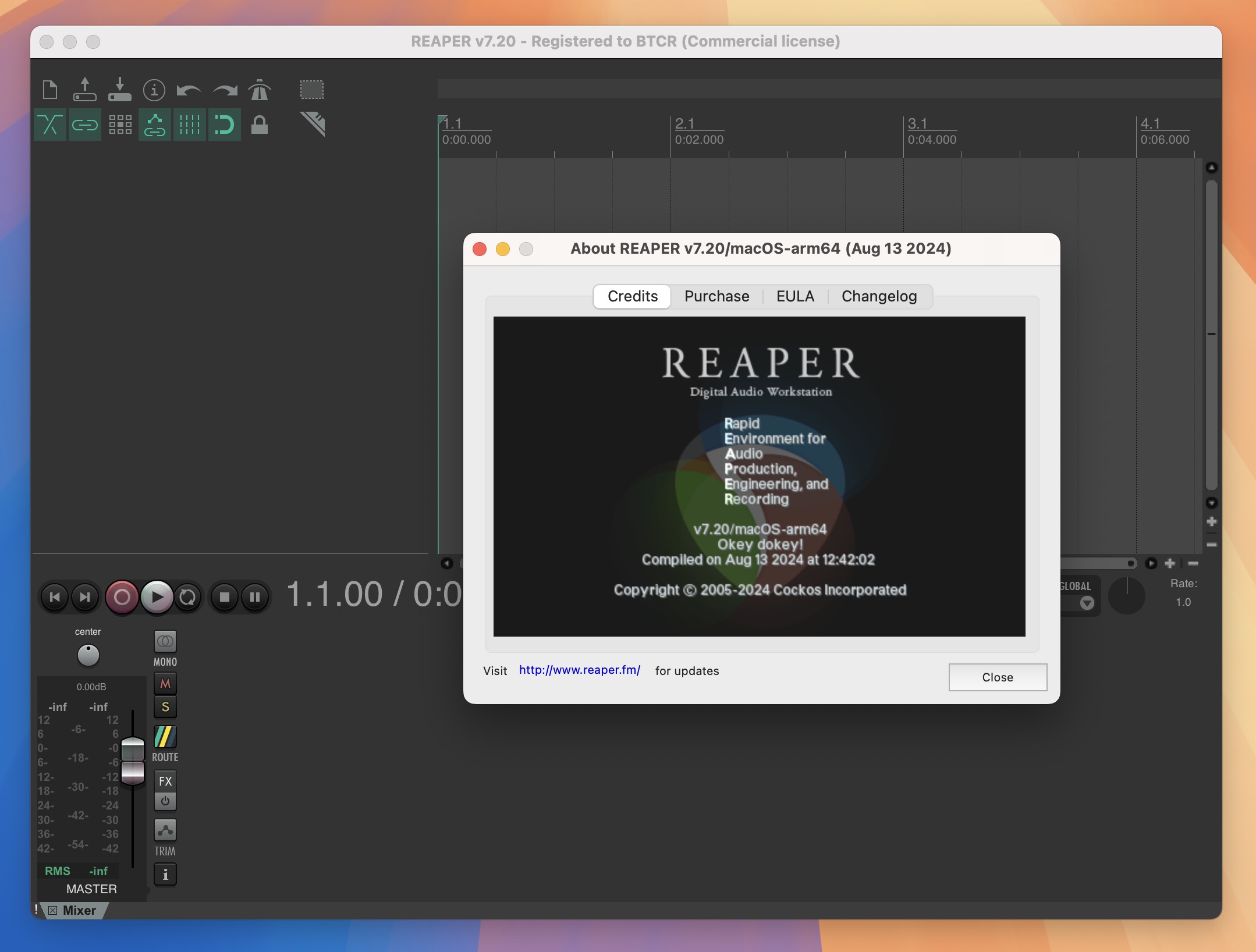 Cockos REAPER for Mac v7.20 音频编辑制作软件 免激活下载-1