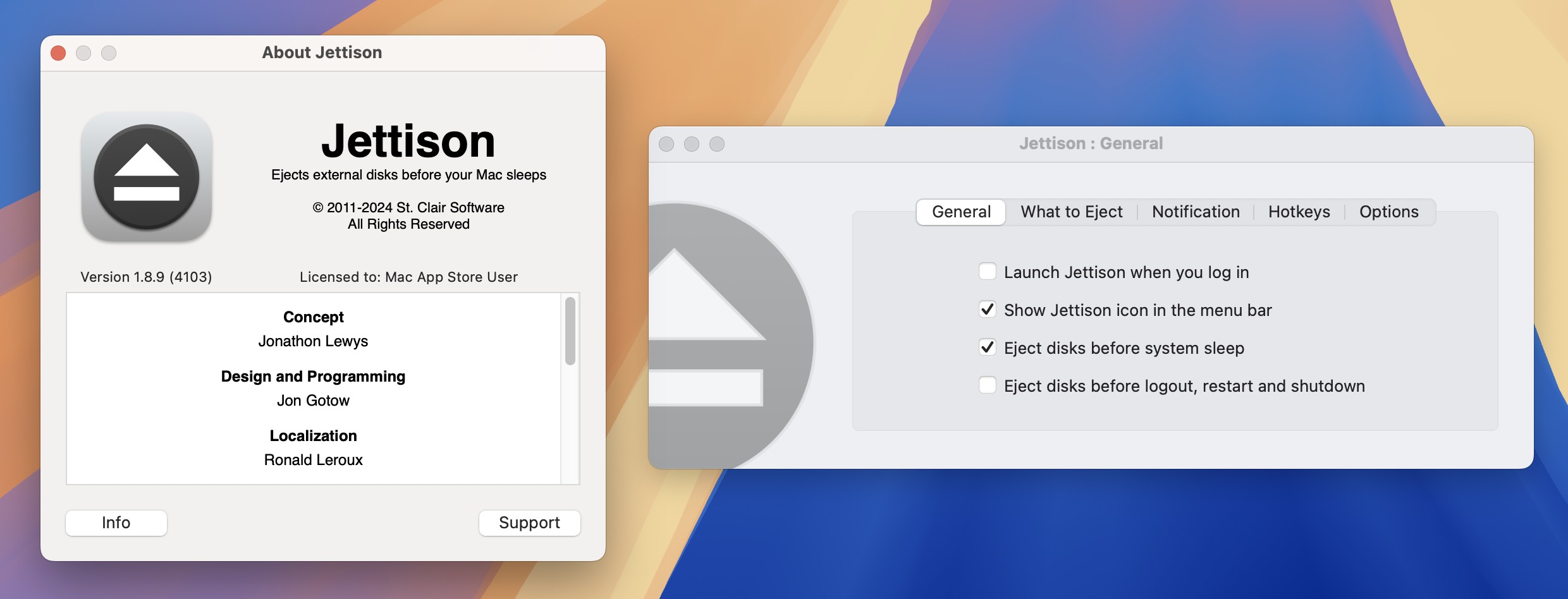 Jettison for Mac v1.8.9 外部磁盘弹出辅助工具 免激活下载-1