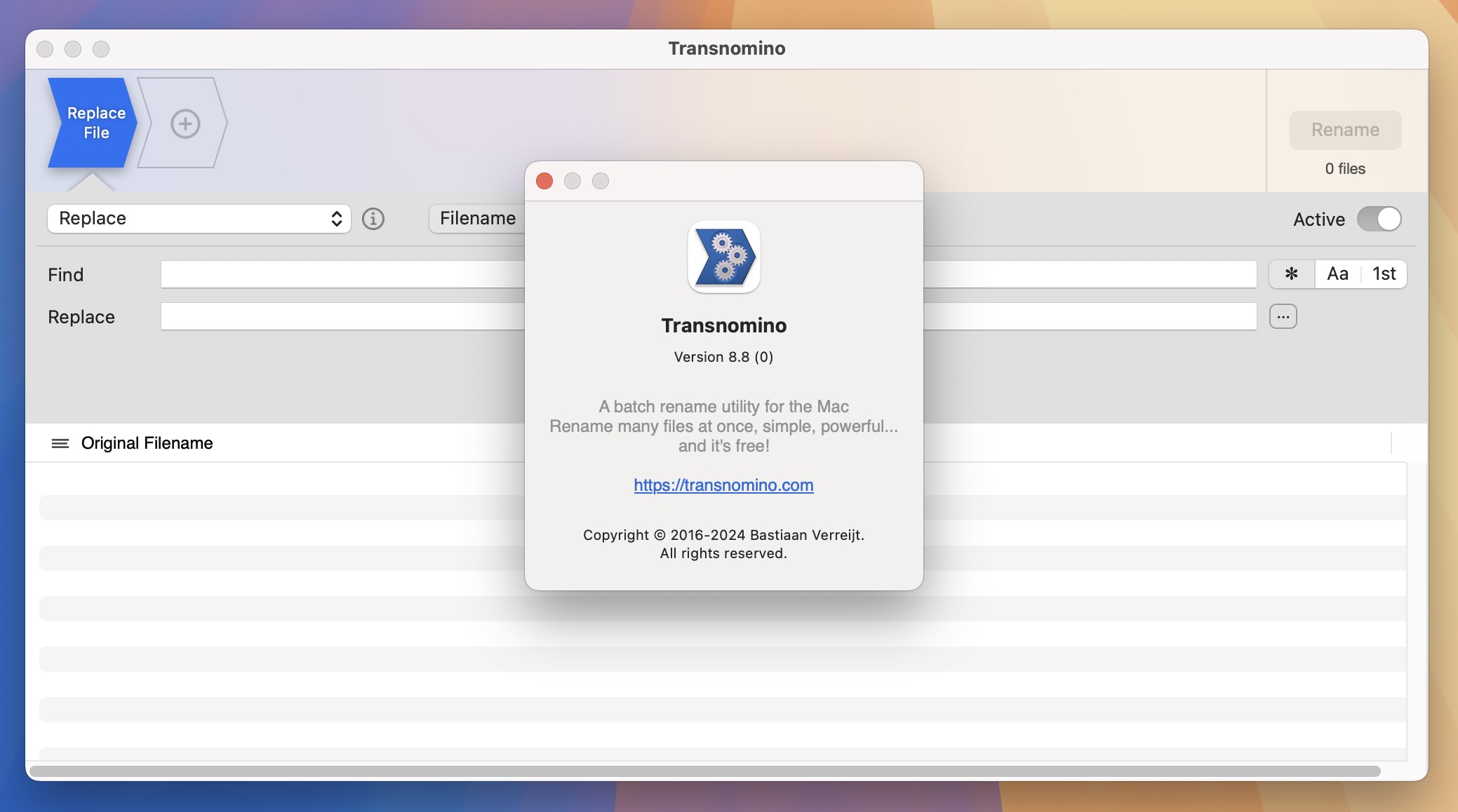 Transnomino for Mac v8.8 文件批量重命名工具 免激活下载-1