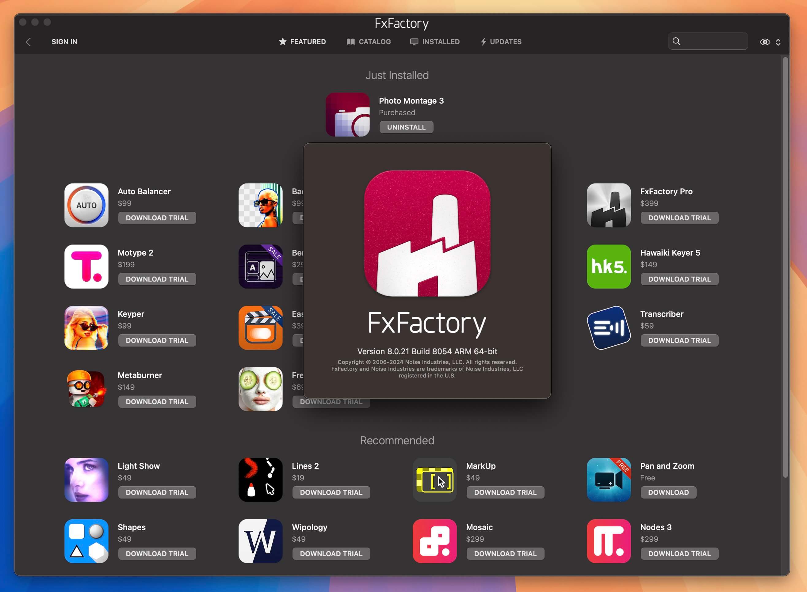 FxFactory for Mac v8.0.21.8054 视频特效处理插件管理包 免激活下载-1