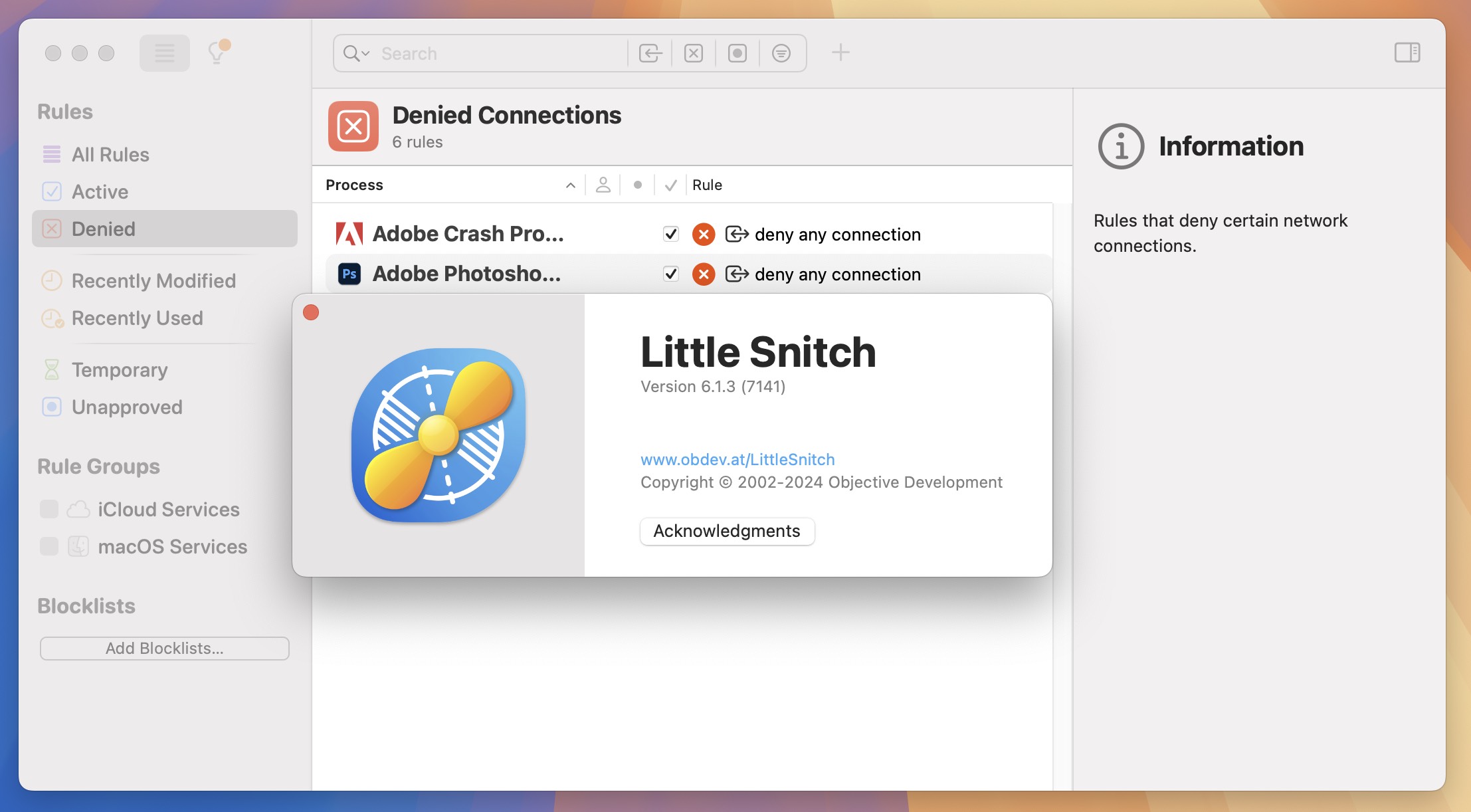 Little Snitch 6 for Mac v6.1.3 小飞贼防火墙软件 免激活下载-1