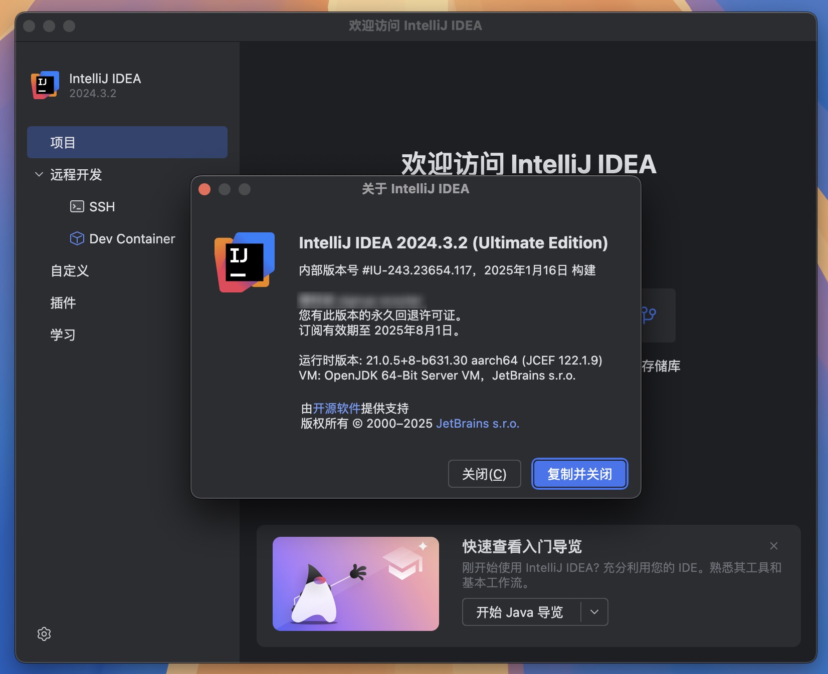 Intellij IDEA for Mac v2024.3.2 Java语言开发集成环境 免激活下载-1