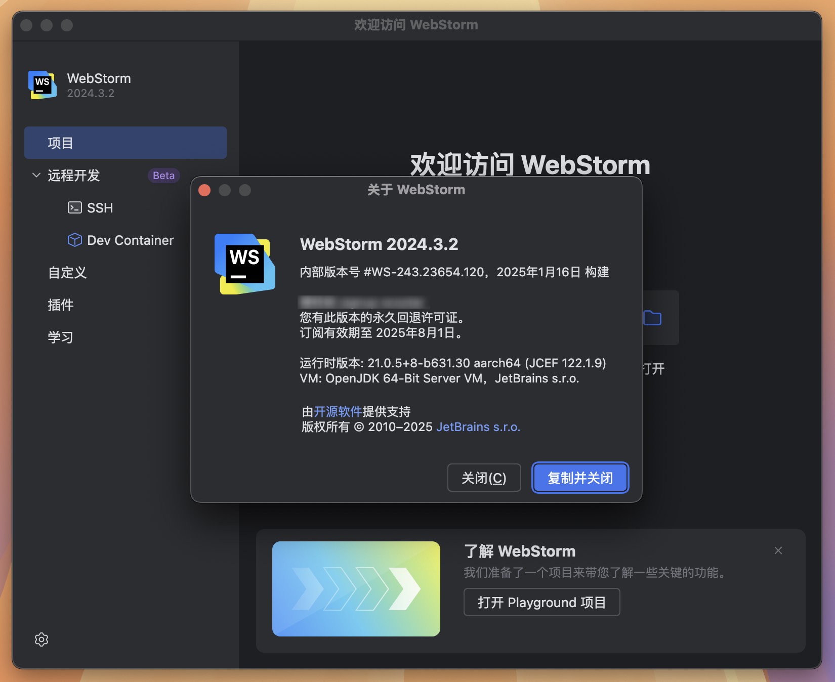 WebStorm 2024 for Mac v2024.3.2 JavaScript开发工具 免激活下载-1