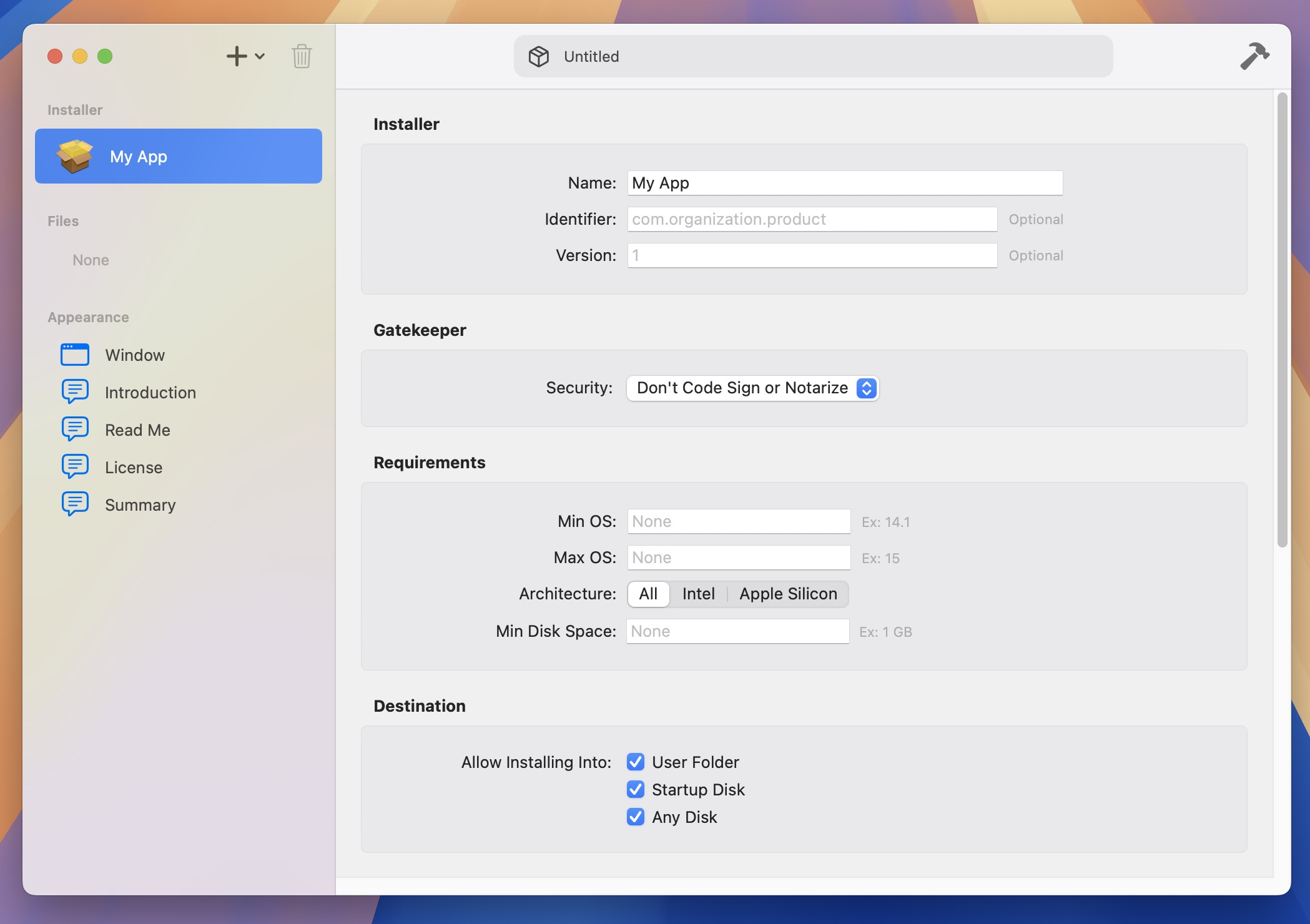 Package Builder for Mac v1.0.4 Mac安装包pkg制作工具 免激活下载-1