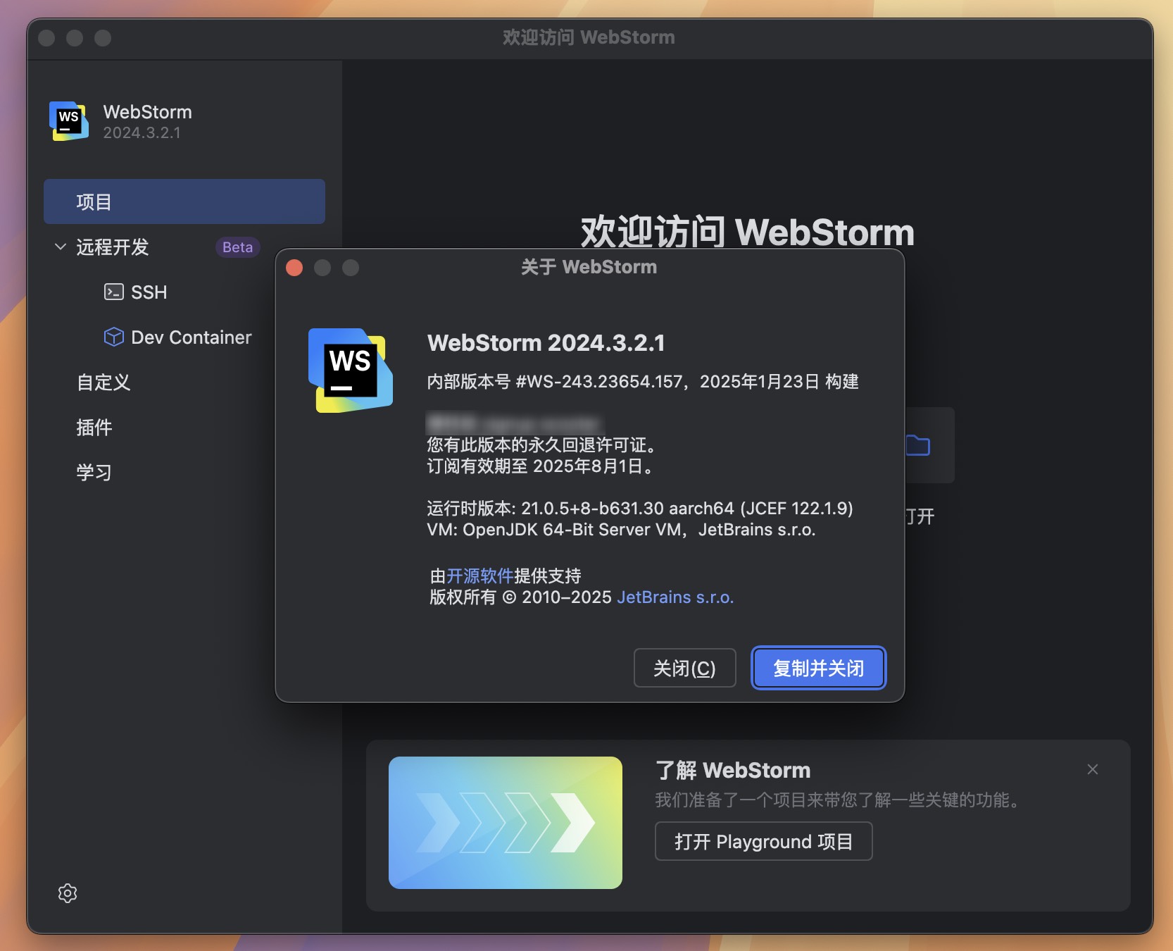 WebStorm 2024 for Mac v2024.3.2.1 JavaScript开发工具 免激活下载-1