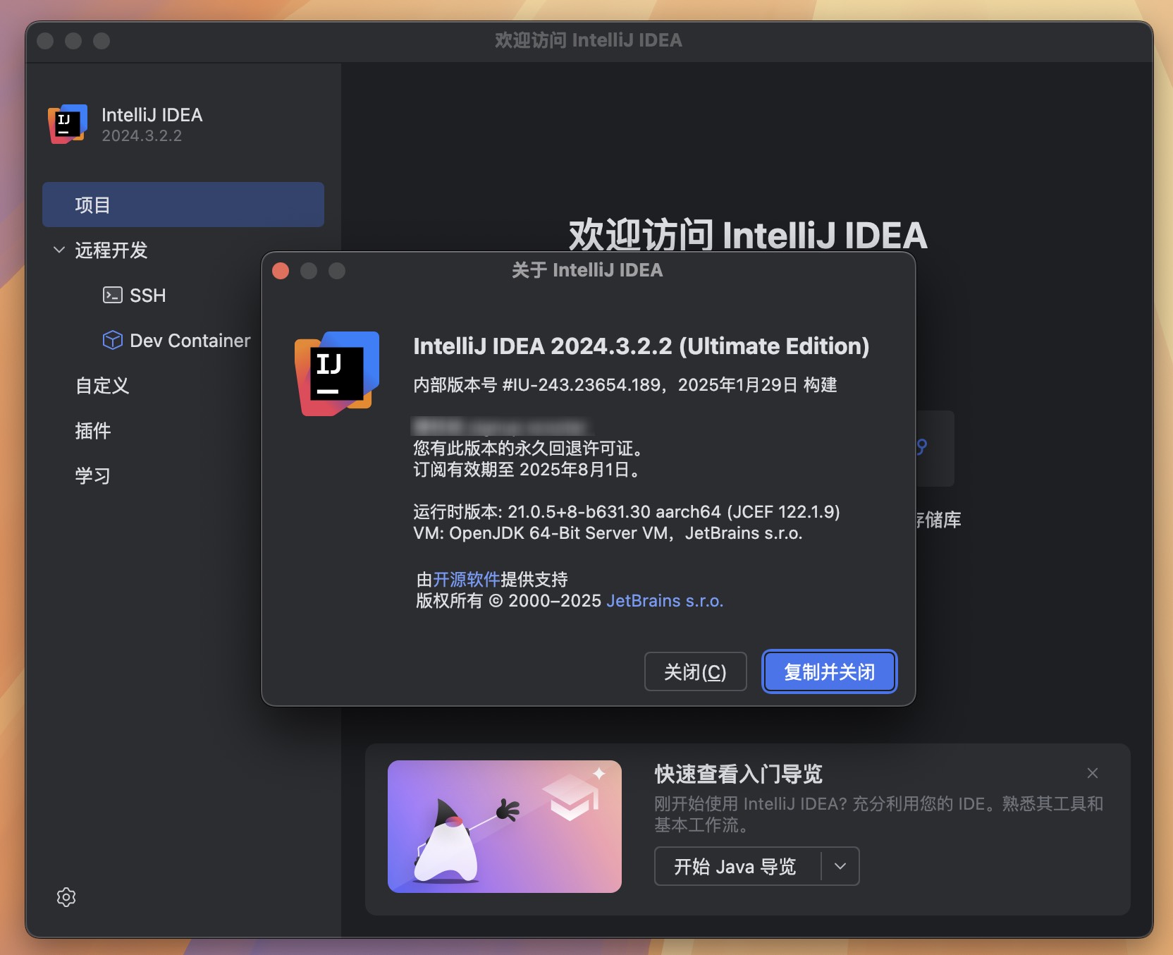 Intellij IDEA for Mac v2024.3.2.2 Java语言开发集成环境 免激活下载-1