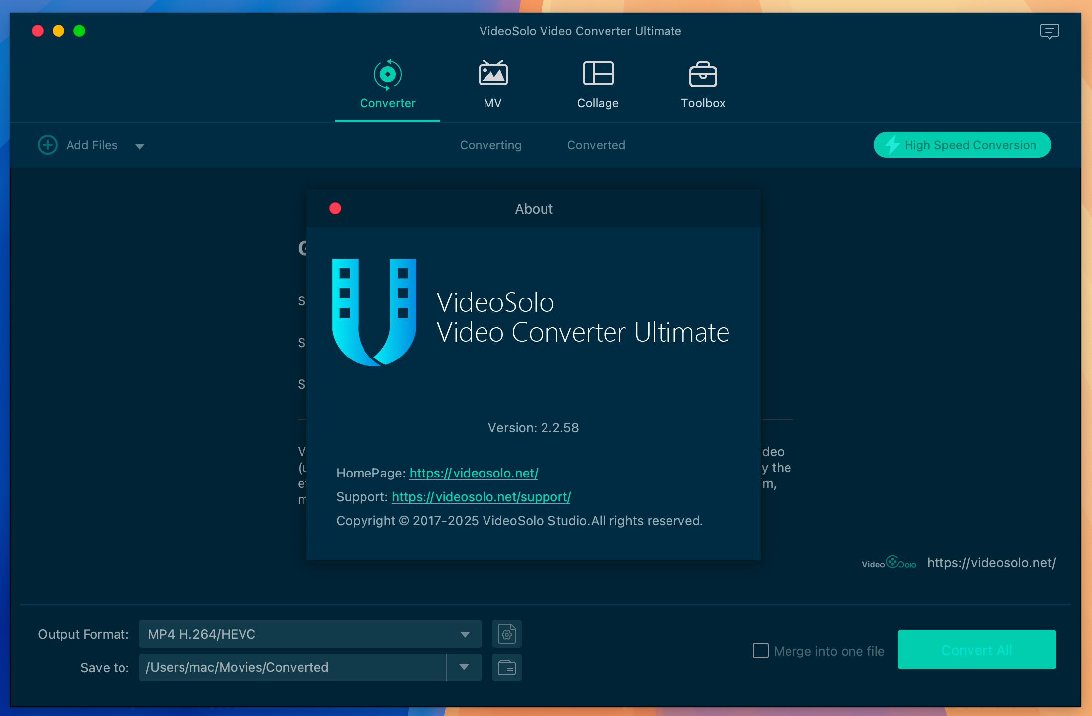 VideoSolo Video Converter Ultimate for Mac v2.2.58 视频转换器 免激活下载-1