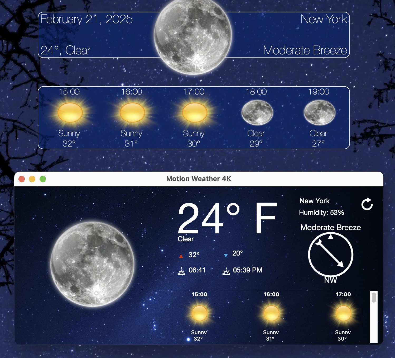 Motion Weather 4K for Mac v1.2.0 动态天气屏幕保护工具 免激活下载-1