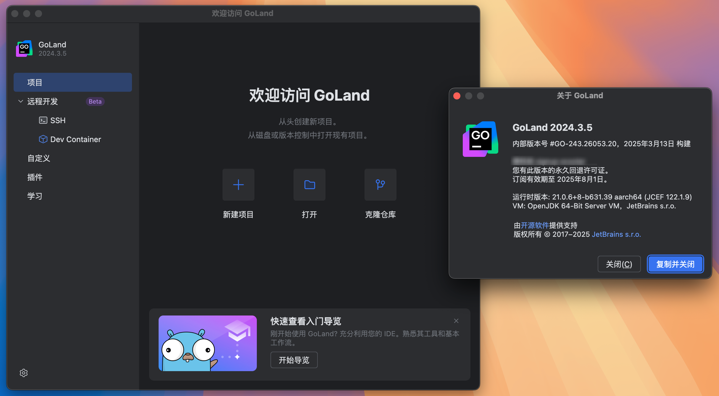 GoLand for Mac v2024.3.5 GO语言集成开发工具环境 免激活下载-1