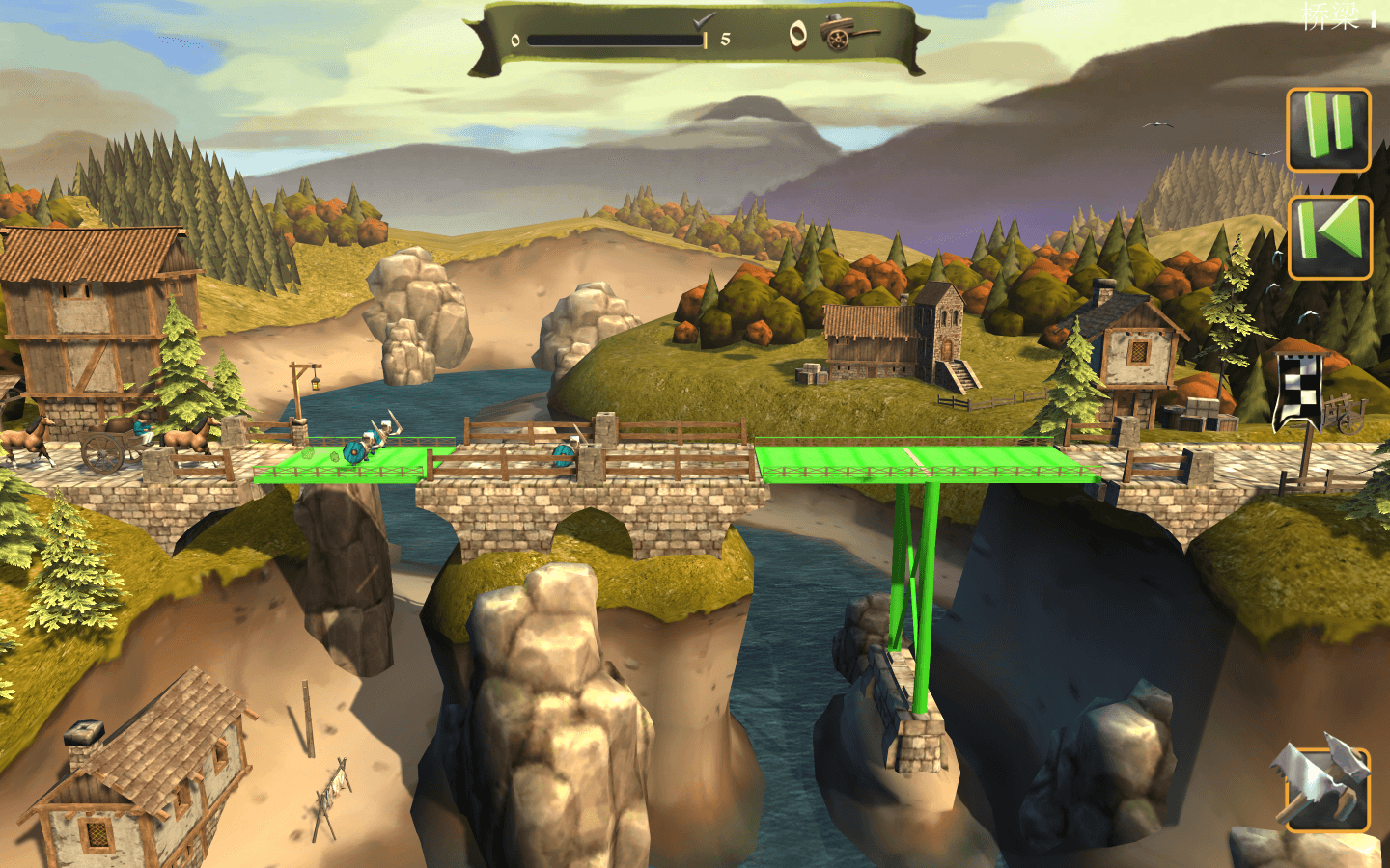 桥梁建造师中世纪 Bridge Constructor Medieval for Mac v1.4.43522 中文原生版-4
