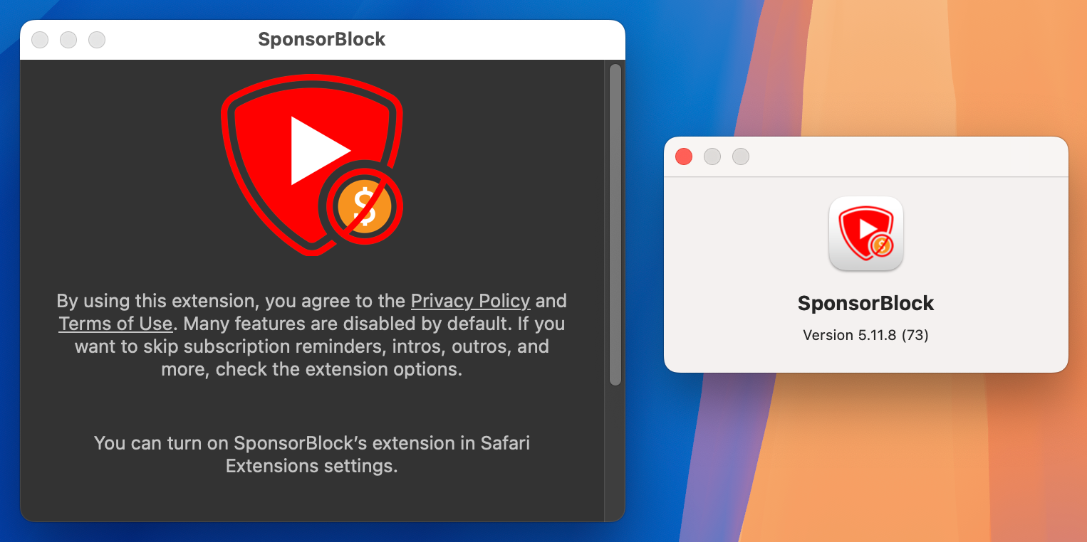 SponsorBlock for Mac v5.11.8 跳过youtube赞助商广告 免激活下载-1