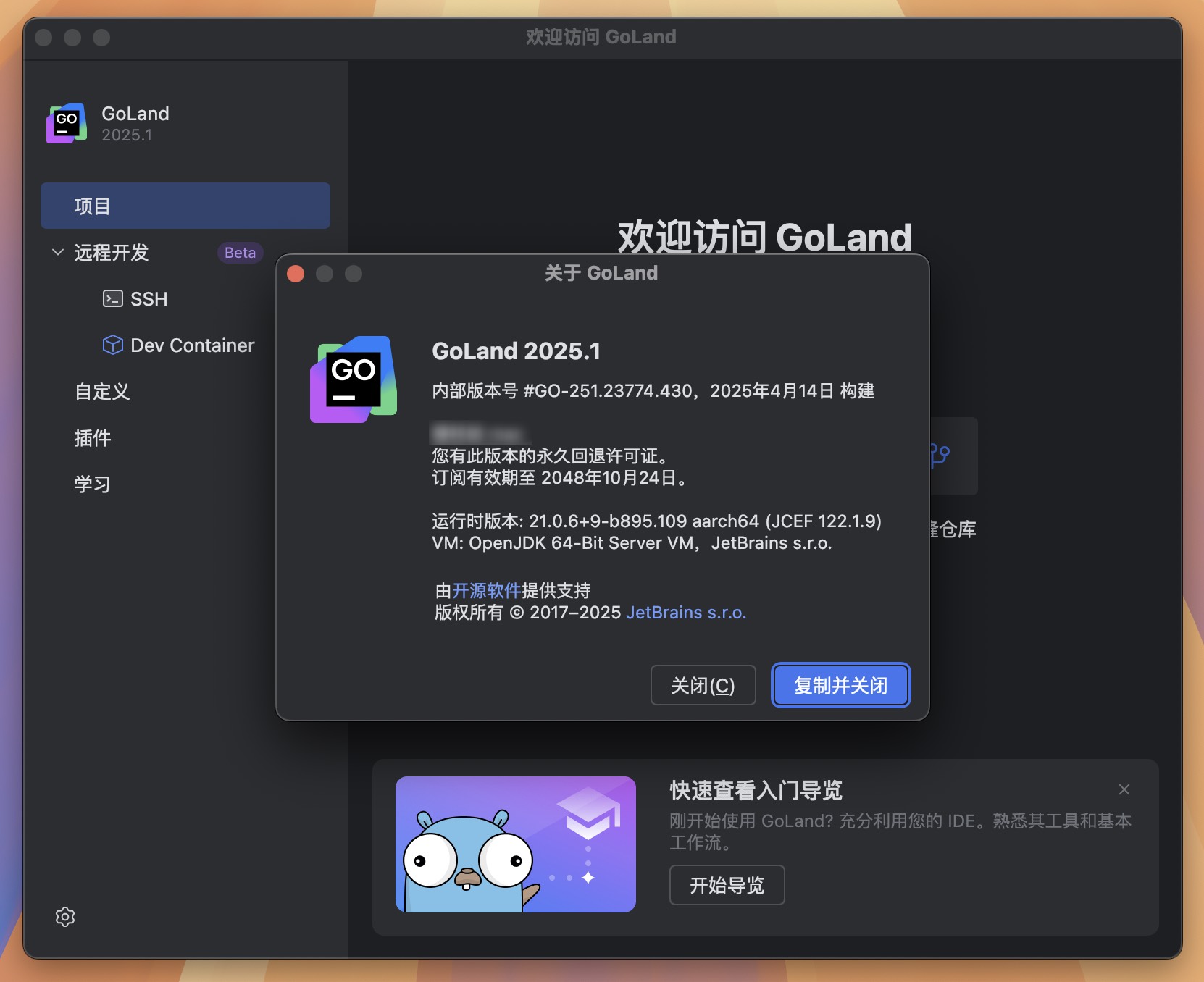GoLand for Mac v2025.1 GO语言集成开发工具环境 免激活下载-1