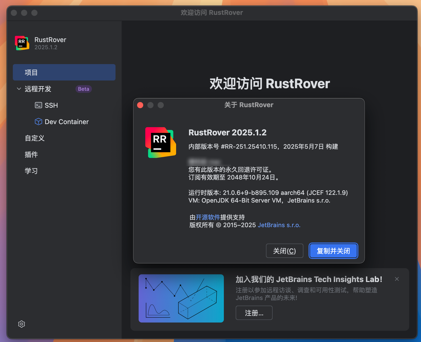 RustRover 2025 for Mac v2025.1.2 Rust编码软件 免激活下载-1